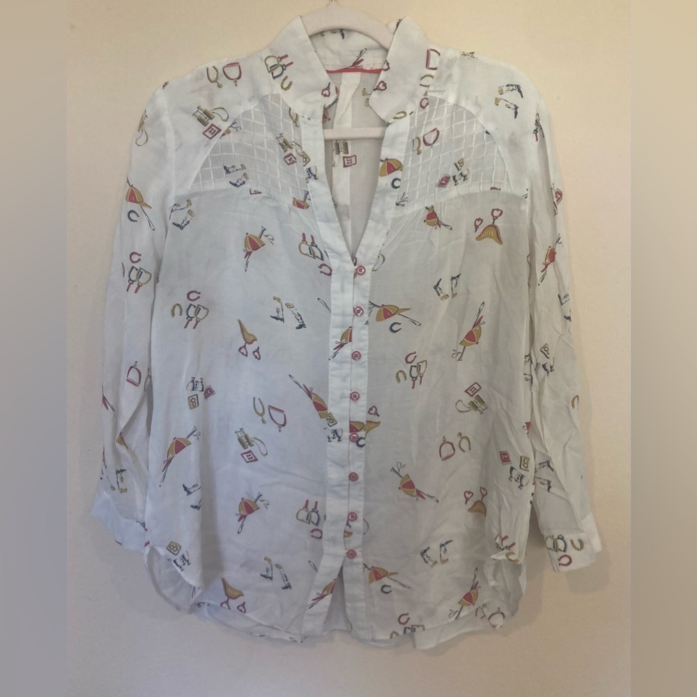 Anthropologie Sheer Blouse - Size
